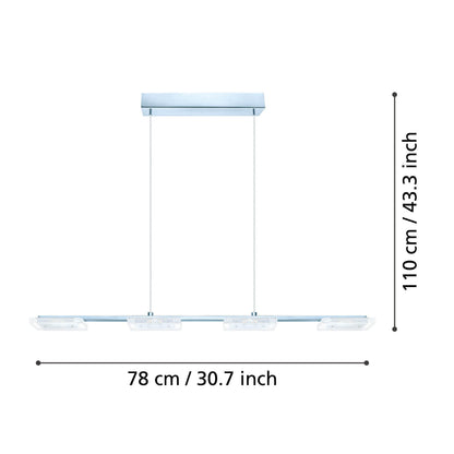 Lustre LED SQUARE CARTAM