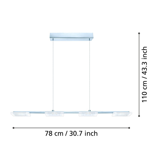 Lustre LED SQUARE CARTAM