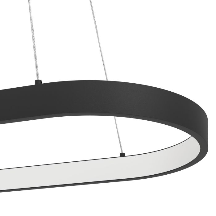 Lustre LED CODRIALES Noir / Blanc