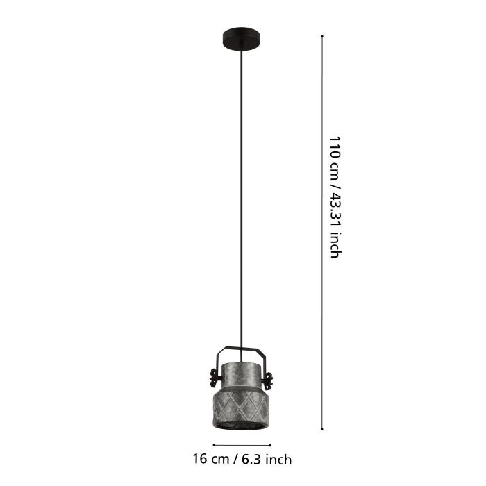 Suspension HILCOTT 1×E27