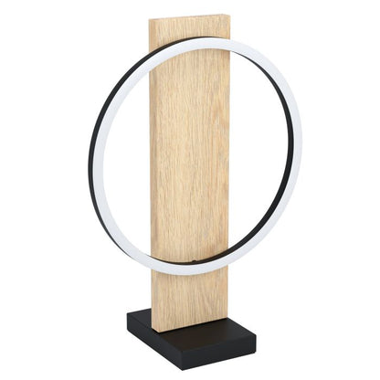 Lampe à Poser LED BOYAL Noir / Chêne