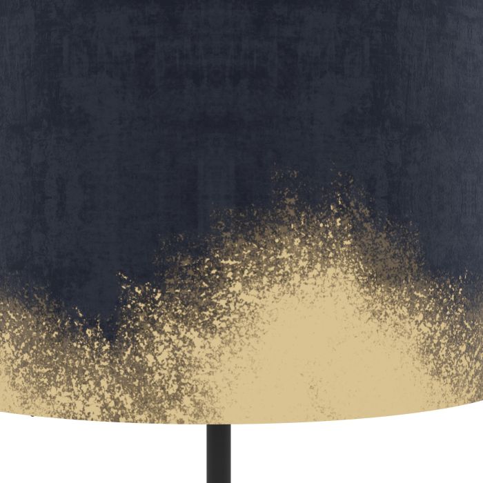 Lampe Abat-jour CASUARITA Noir / Bleu 1×E27