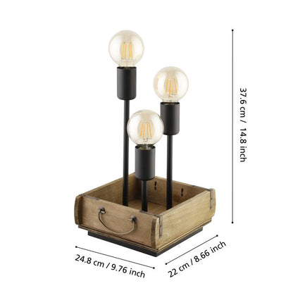 Lampe de Coin WOOTTON 3×E27