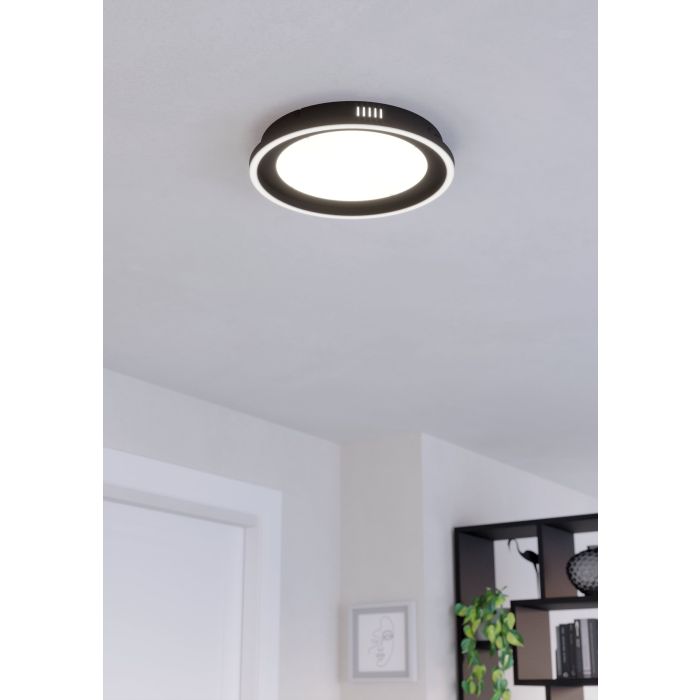 Plafonnier CALAGRANO Rond Noir