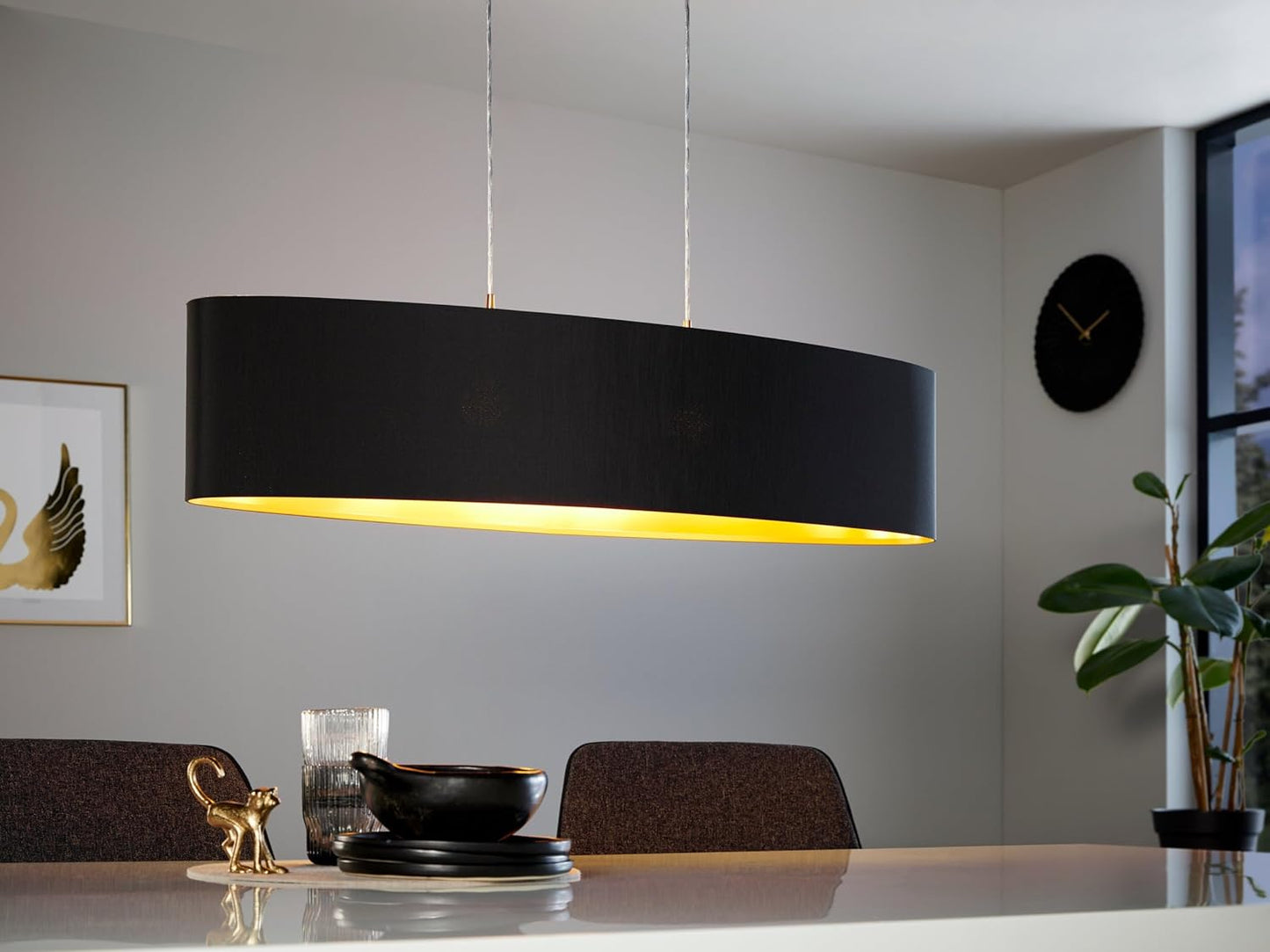 Lustre MADERLO L 100 Noir