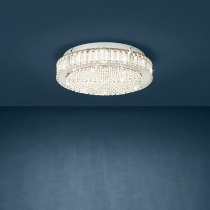 Plafonnier LED Cristal Noir BALPARDA Ø41 cm