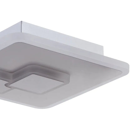 Plafonnier LED CADEGAL Carré Blanc 20×20 cm