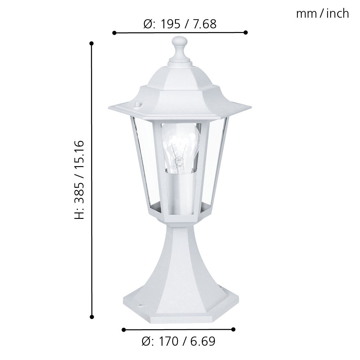 Borne Extérieure LATERNA Blanche IP44