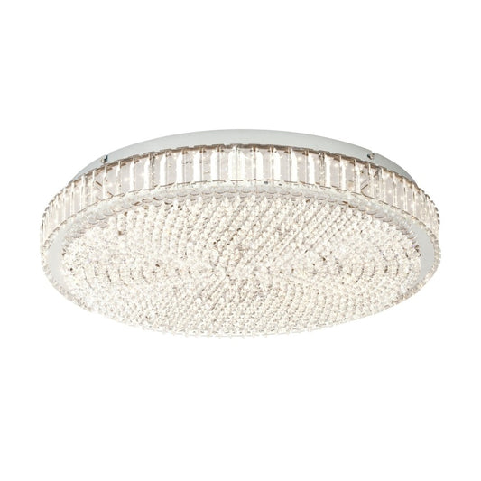 Plafonnier LED Cristal Noir BALPARDA Ø41 cm