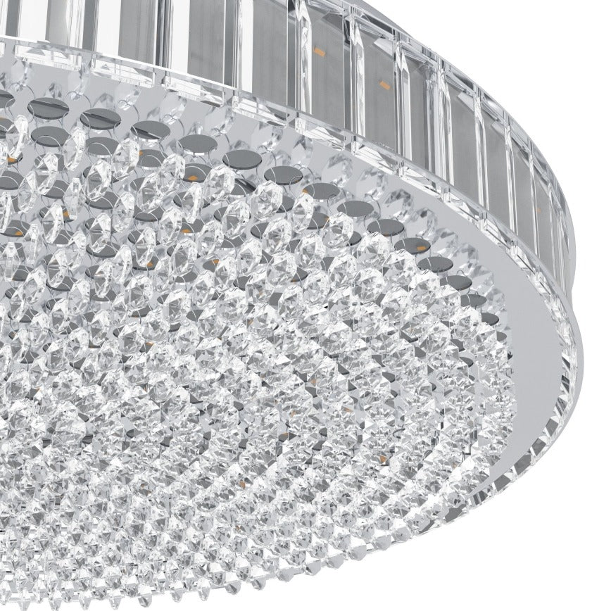 Plafonnier LED Cristal Noir BALPARDA Ø41 cm